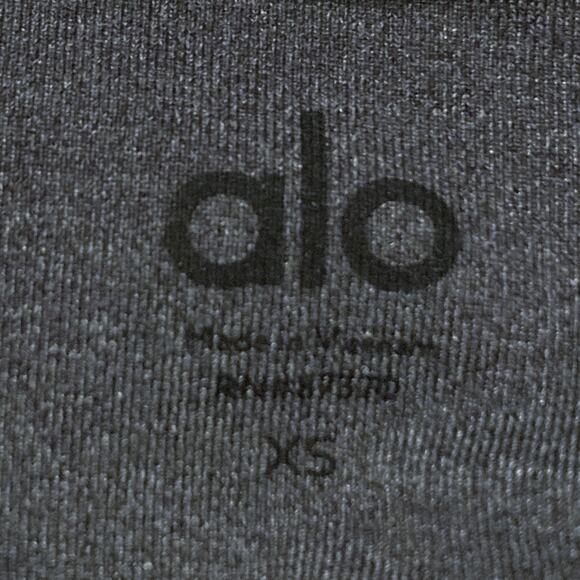 ALO Leggings Moto XS Panels Embellished Dark Gray Perfect Condition Size XS - Picture 9 of 13